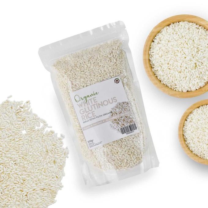 

House Of Organix Organic White Glutinous Rice/Beras Ketan Putih 500 Gr