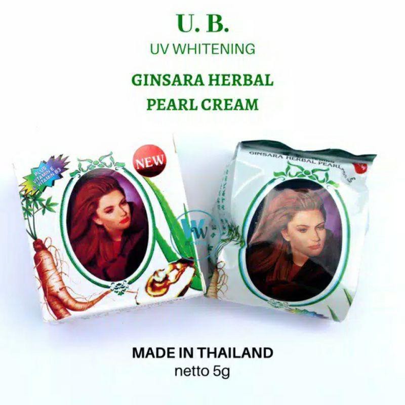 cream UB ginsara herbal pearl cream