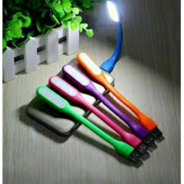 Lampu LED USB Laptop Murah Baca Model Sikat Unik Lucu Flexible Emergency Light Warna Warni