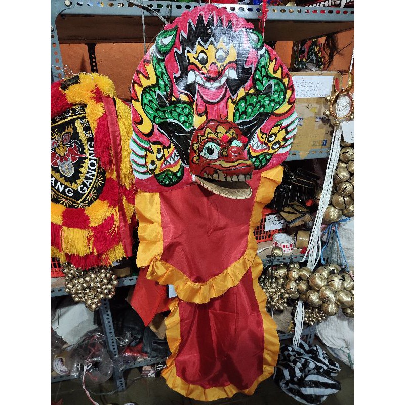 Barongan spon jumbo kemul panjang / barongan / ganongan / ganong / bujang ganong / reog / pecut / sh