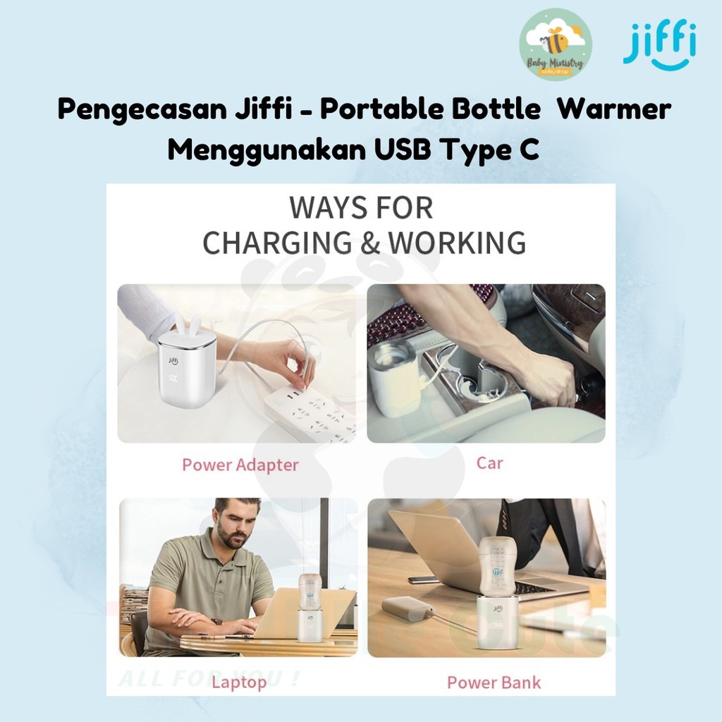 JIFFI PORTABLE BOTTLE WARMER NEW 2022 / PEMANAS ASI PORTABLE / WARMER