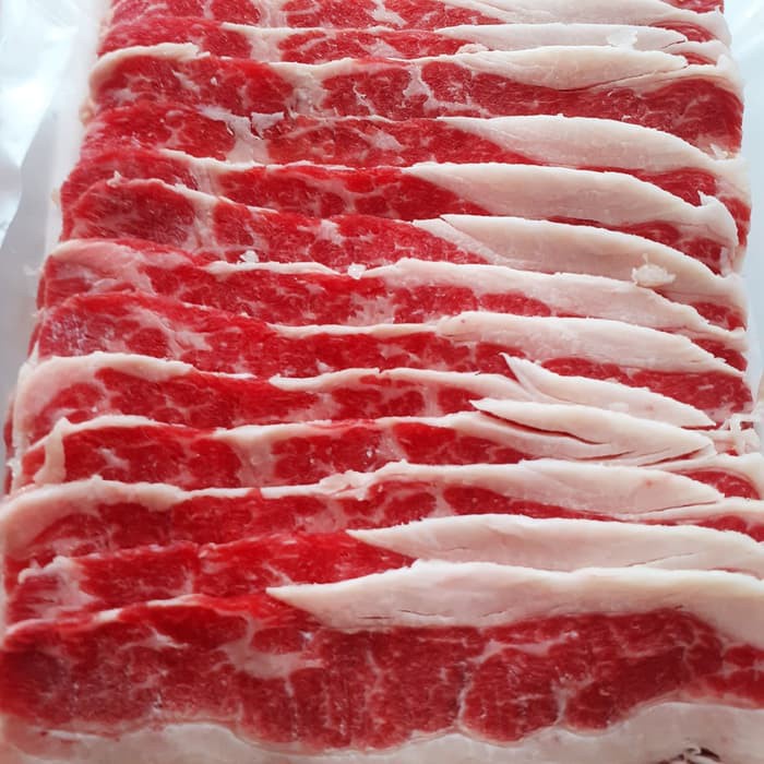 Daging Sapi Shortplate Beef Slice Lemak 500gr