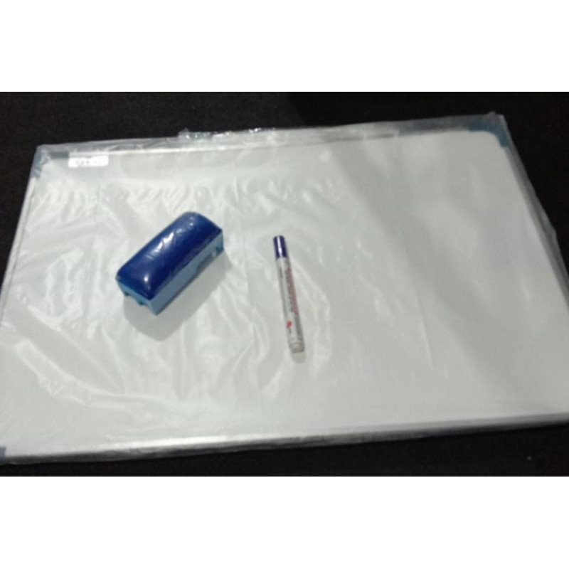 

Paket Papan tulis whiteboard 40x60cm+spidol+penghapus