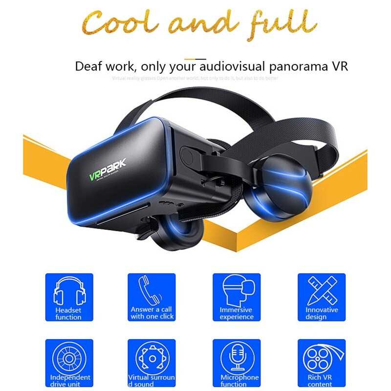 VRPARK Box Virtual Reality Glasses with Headphone - J20 ( Al-Yusi )