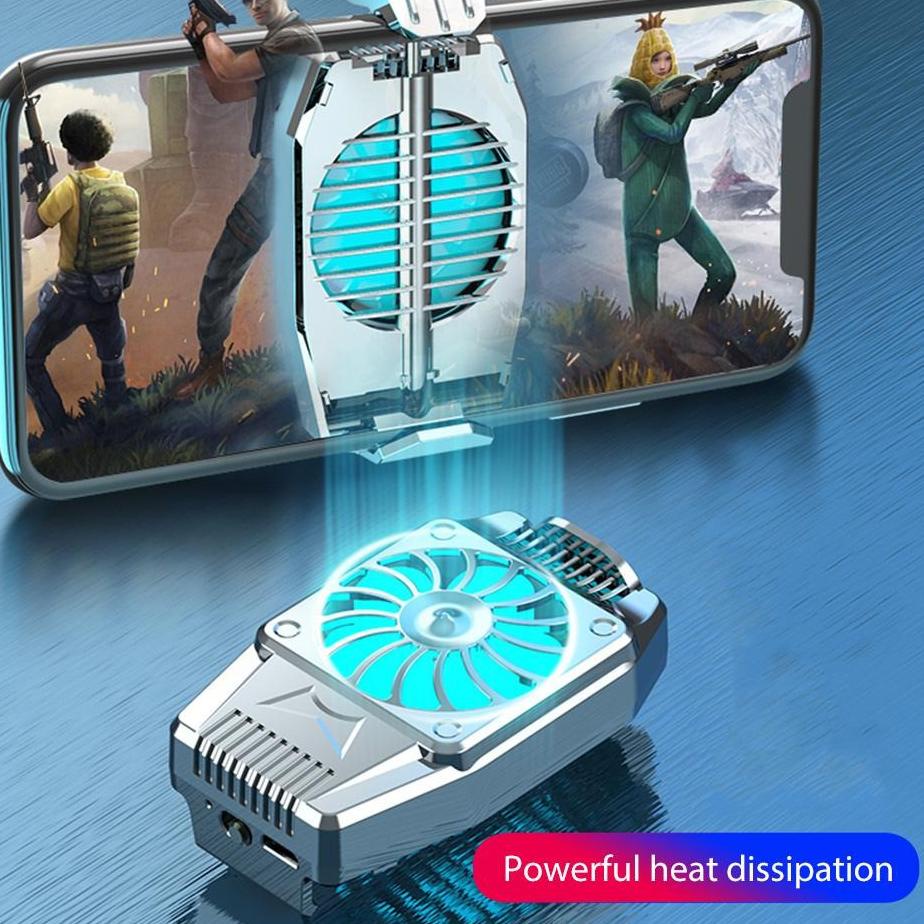 Update Stok Smartphone Cooling Fan Kipas Pendingin Radiator Cooler Pendingin Handphone Fan Holder He