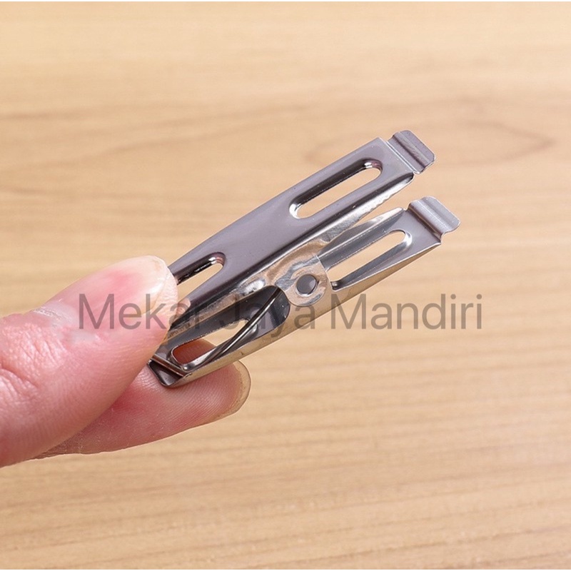 JEPITAN JEMURAN STAINLESS / JEPITAN BAJU PAKAIAN / PENJEPIT JEMURAN BAJU LAUNDRY DRY CLIPS STAINLESS