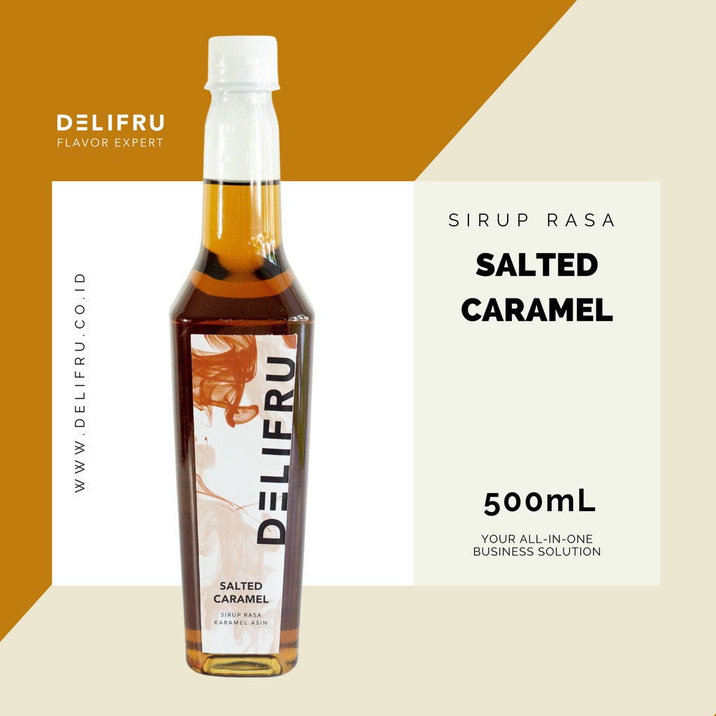 Jual Salted Caramel Syrup Delifru 500 Ml Sirup Karamel Asin Premium