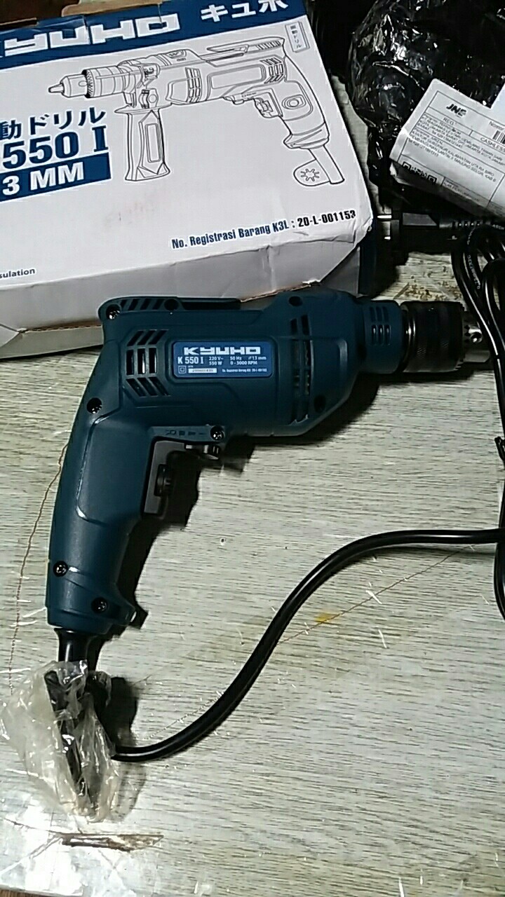 Mesin Bor Listrik / Bor Beton Kyuho K550i Impact Drill 13mm