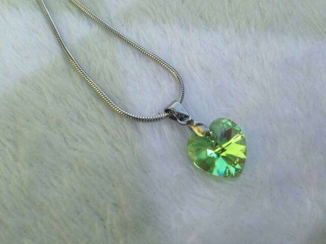 Kalung Necklace Liontin Love Swarovski Pendant