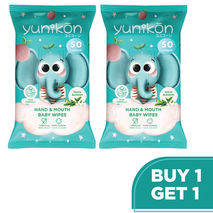 NEPPI Baby Wipes YUNIKON parfum non perfumed antiseptic PURE BB Anti Bacterial Tisu Basah BUY 1 GET 1 Free