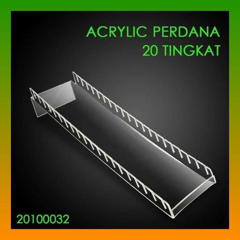 

Acrylic Perdana / tempat pajangan kartu 20 Tingkat/ akrilik voucer