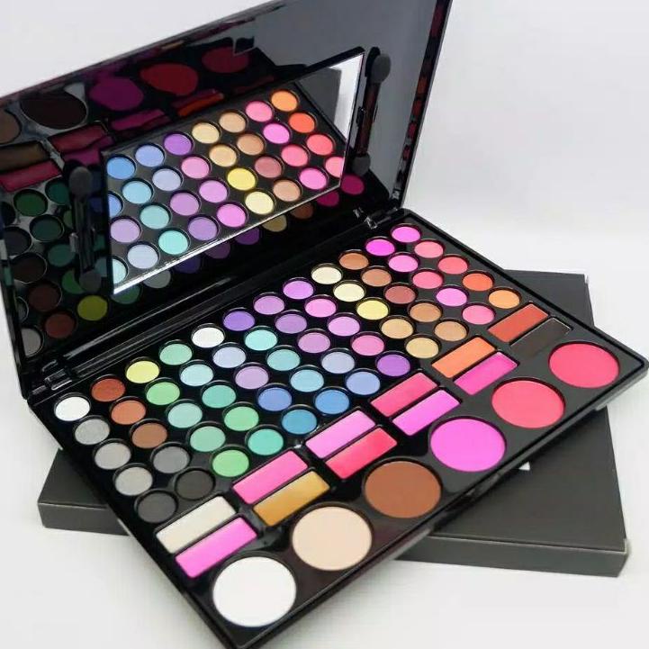 ✥ Eyeshadow Palette 78Warna Box Hitam ❈