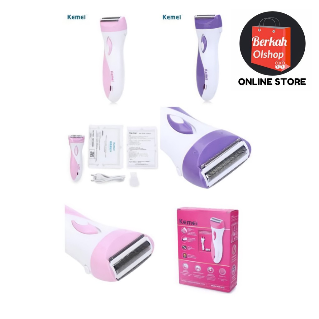 Berkah Oldshop 88 - Shaver Kemei 3018 Alat Cukur Rambut/Bulu Ketiak/Kaki/Kemaluan Wanita