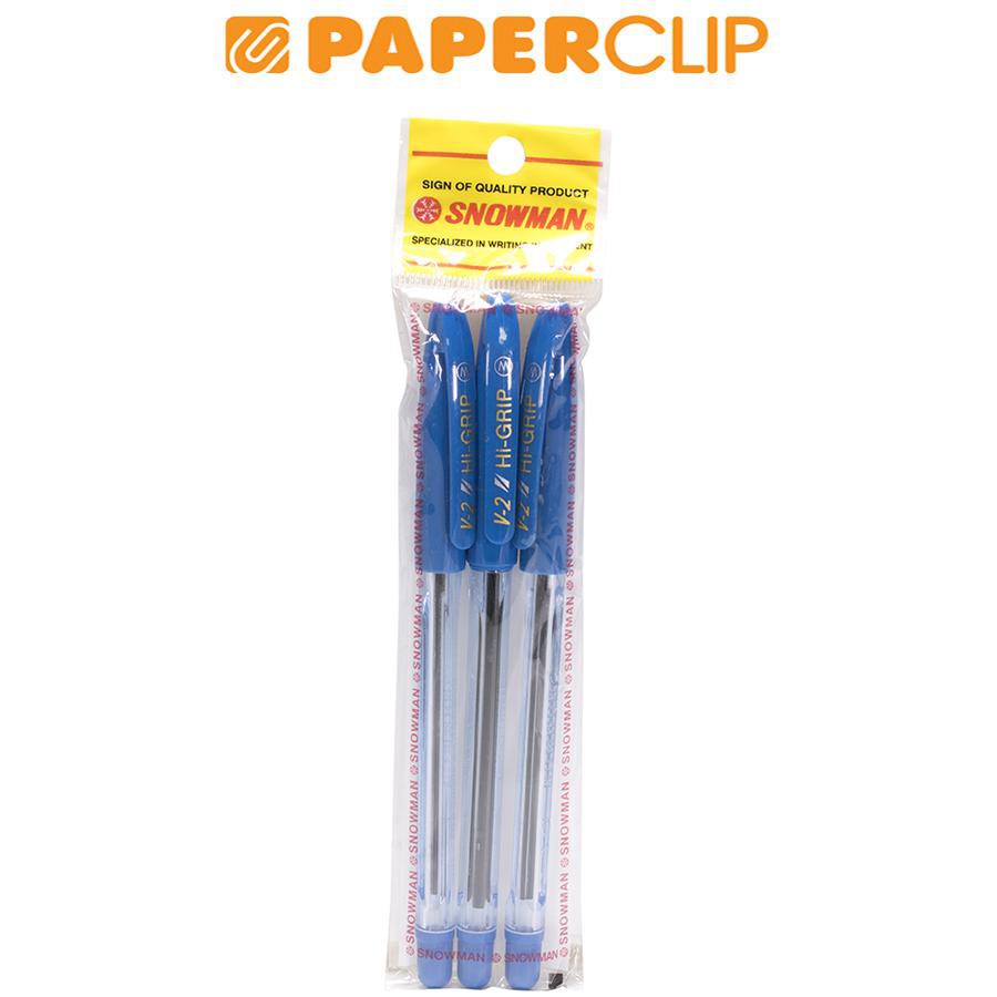 

PULPEN / BALLPOINT SNOWMAN V-2 ISI 3 BIRU