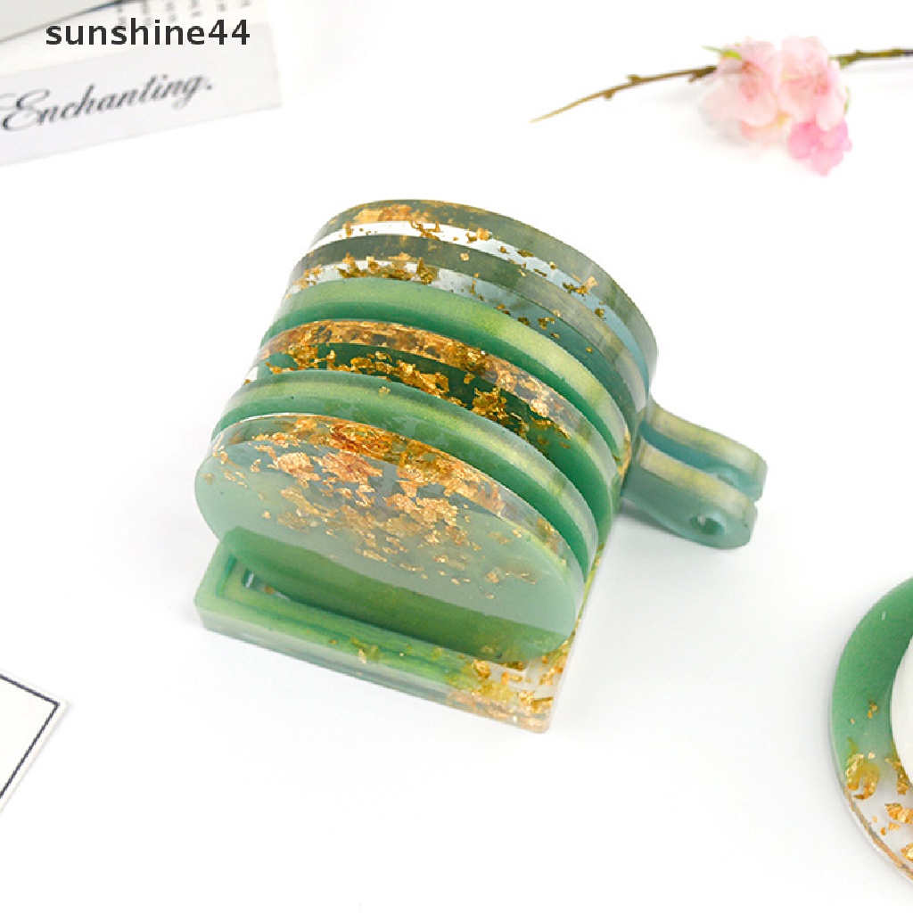 Sunshine Cetakan Epoxy Resin Bentuk Bulat Holder Gelas