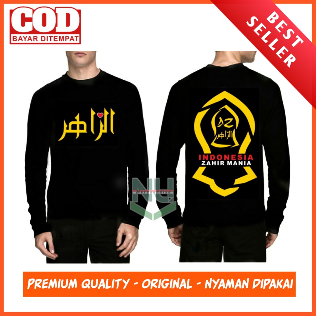 Kaos Az Zahir Lengan Panjang/Baju Az Zahir/Kaos Azzahir Zahir Mania/Kaos Az Zahir Nusantara Murah