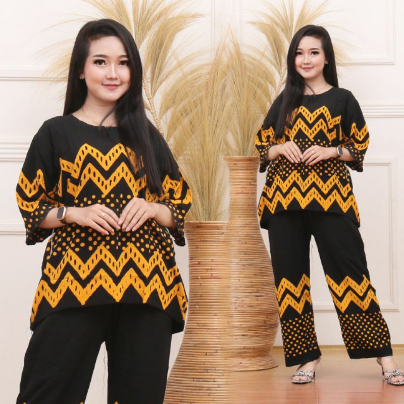 TERLARIS ONE SET SETELAN BATIK TYE DYE | SETELAN BATIK PEKALONGAN