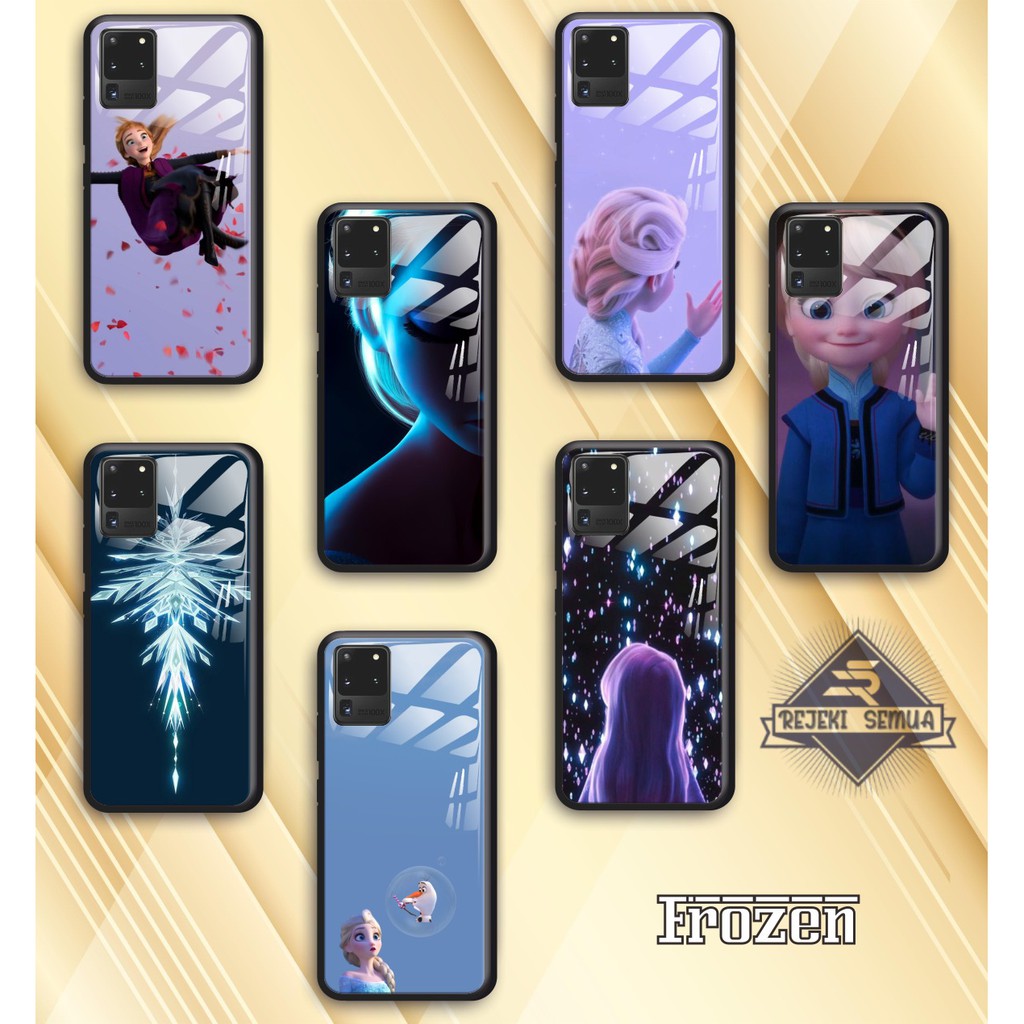 back case glass FROZEN Vivo Y91 Y17 Y12 Y15 Y93 Y95 Y81 Y83 Y71 Y53 y20 Y30 Y50 V17 Y11 y12 [RS]1277