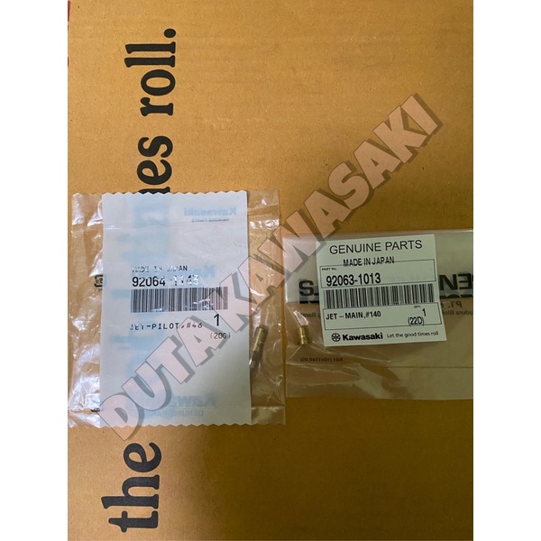 MAIN JET MJ 140 PILOT JET PJ 48 NINJA R SS ORIGINAL