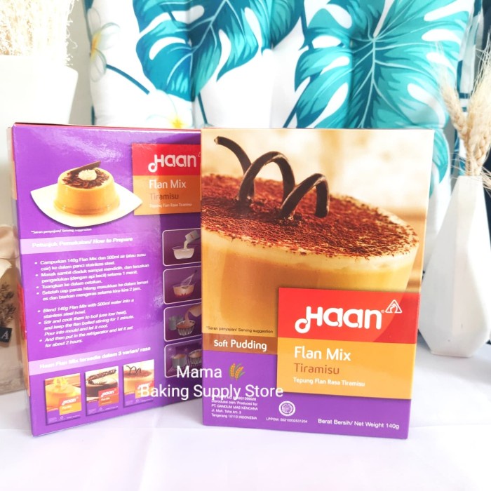 

haan flan mix tiramisu soft pudding puding tiramisu instant enk 145 gr tokomaju1625