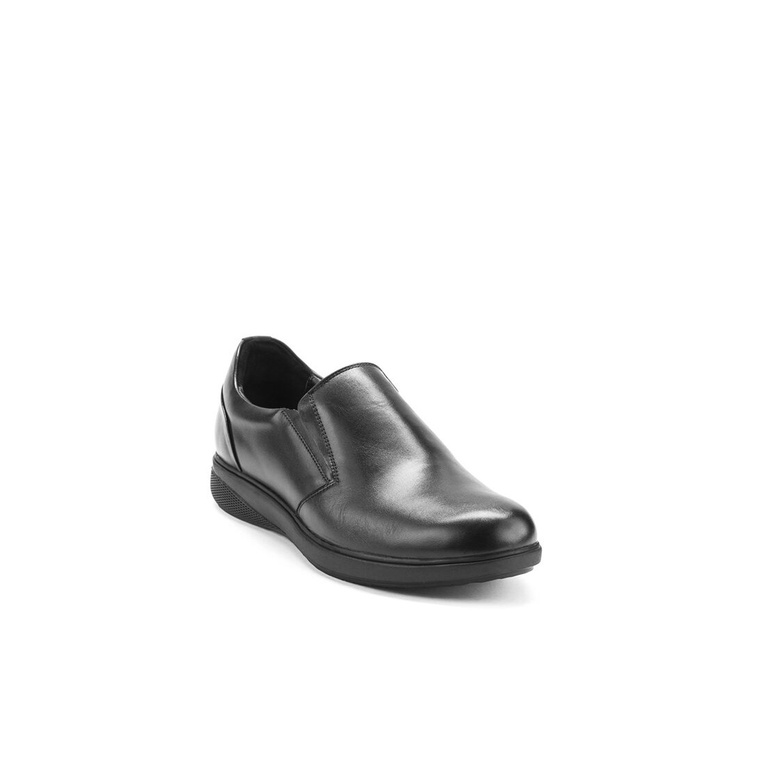 SEPATU SLIP ON KULIT ANDREW PRIA ORIGINAL FORMAL BRANDED HITAM ANM01