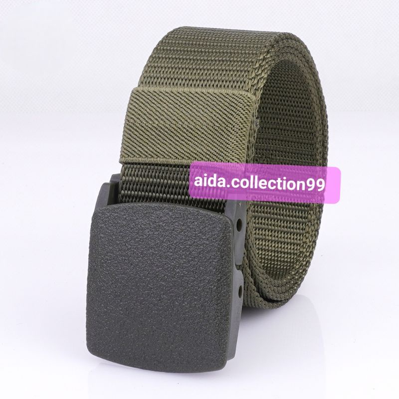 IKAT PINGGANG PRIA CANVAS TACTICAL MILITARY BELT/SABUK PRIA/GESPER PRIA/REALPICTPANJANG 120cm