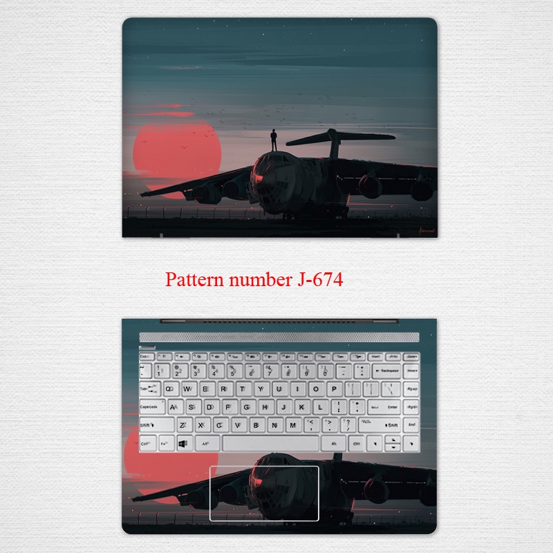 2 Pcs Stiker Pelindung Laptop Universal Motif Pemandangan Bahan VINYL Ukuran 12 13 14 15.6 Inch HP 15s-fr ZBook Create G7 EliteBook 850 G8