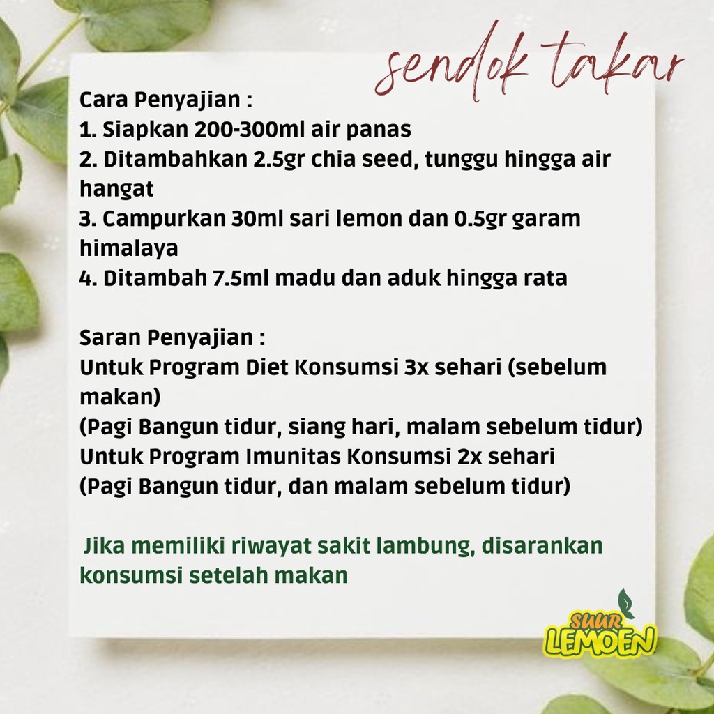 Sendok Takar Sari Lemon