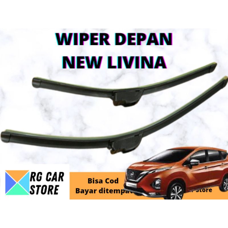 WIPER NEW GRAND LIVINA FRAMELESS ISI 2PCS DIJAMIN PNP TINGGAL PASANG BERKUALITAS