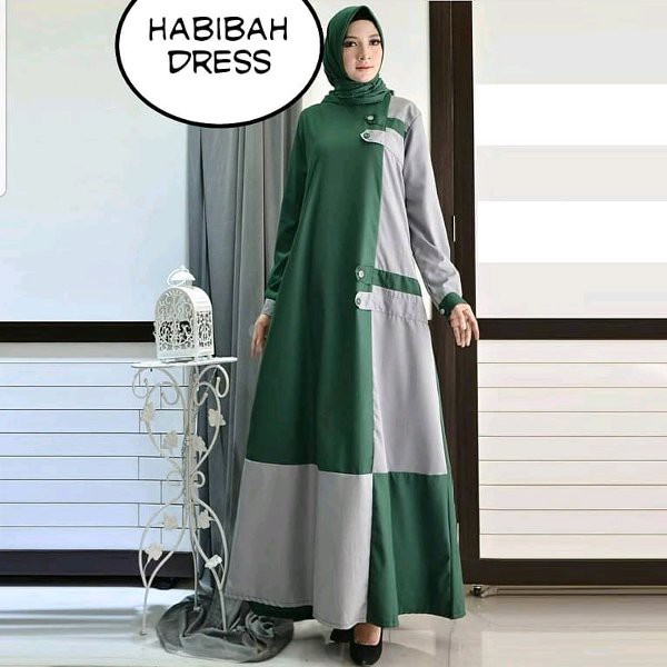 TERUPDATE Baju Muslim Wanita Habibah Dress BL TERMURAH