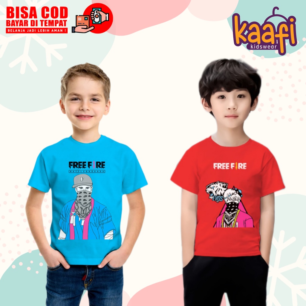 Baju Free Fire Anak / Kaos Free Fire Anak