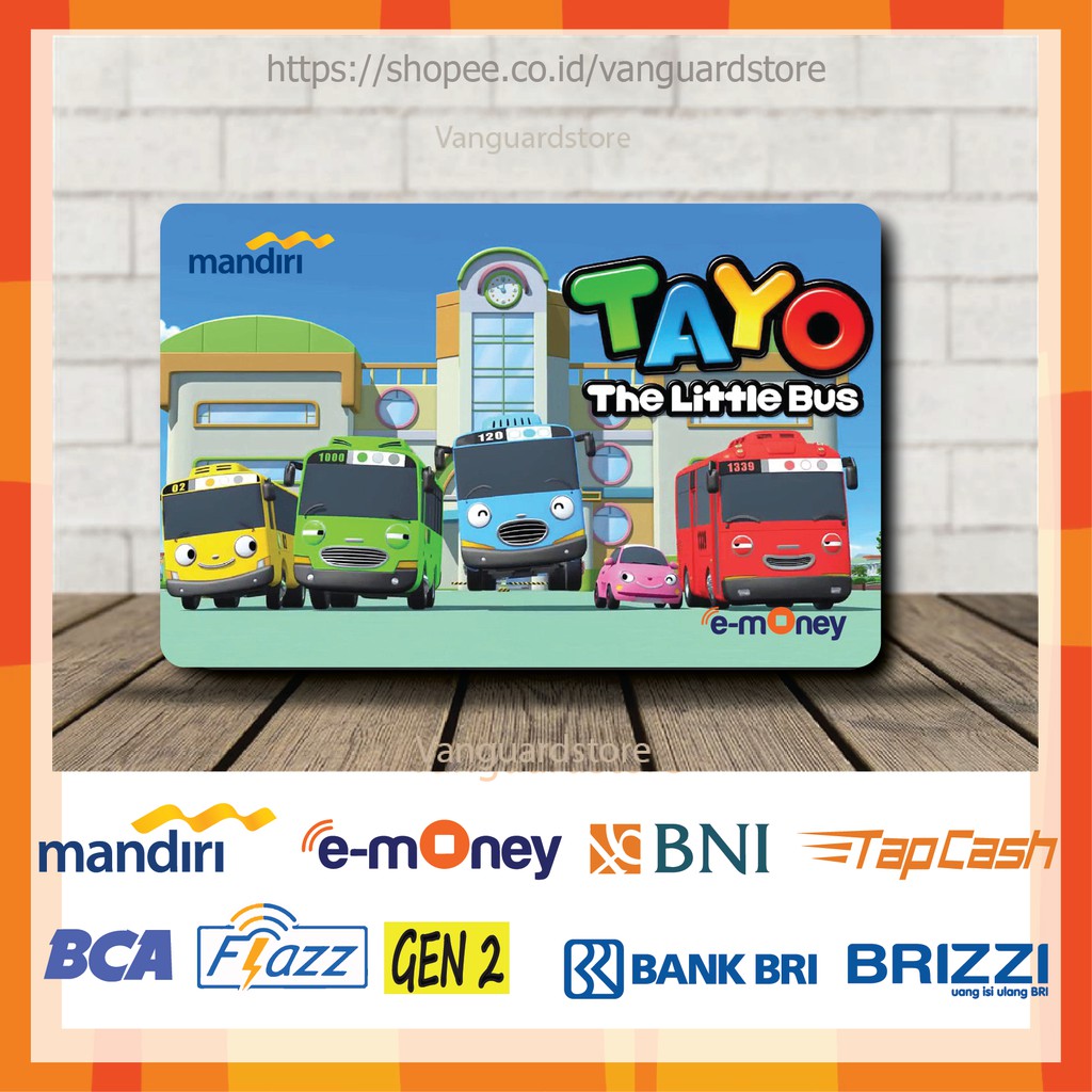 KARTU E MONEY E TOLL TAYO THE LITTLE BUS KARTUN MOVIE 9 EMONEY MANDIRI FLAZZ BCA BNI TAPCASH BRIZZI