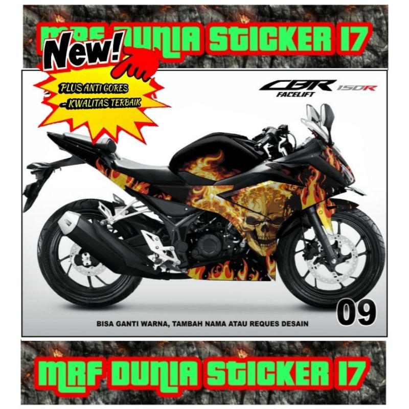 Sticker decal CBR 150R Facelift Full Body dekal CBR 150R Facelift Stiker Decal CBR 150R Facelift Dec