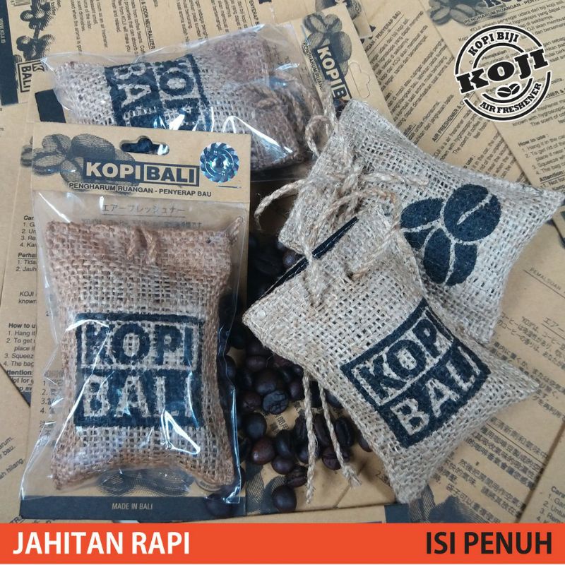 Pengharum Pewangi Gantungan Mobil Biji KOPI BALI Parfum Ruangan Aroma Coffee Lampung Krakatau Gayo