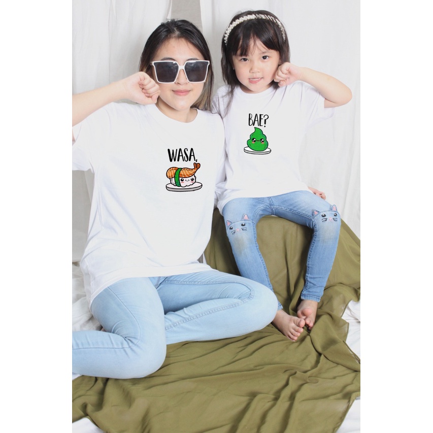 MYSTIQUE.ID-BAJU KAOS COUPLE WASABAE T-SHIRT LUCU DAN AESTHETIC