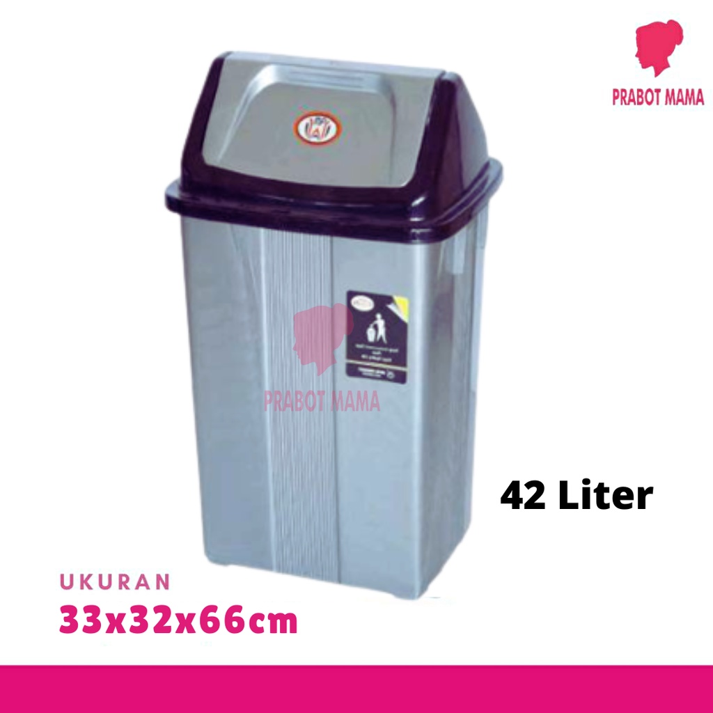 Tempat Sampah Tutup Jumbo Besar 42 Liter / Tong Sampah Rumah Aesthetic