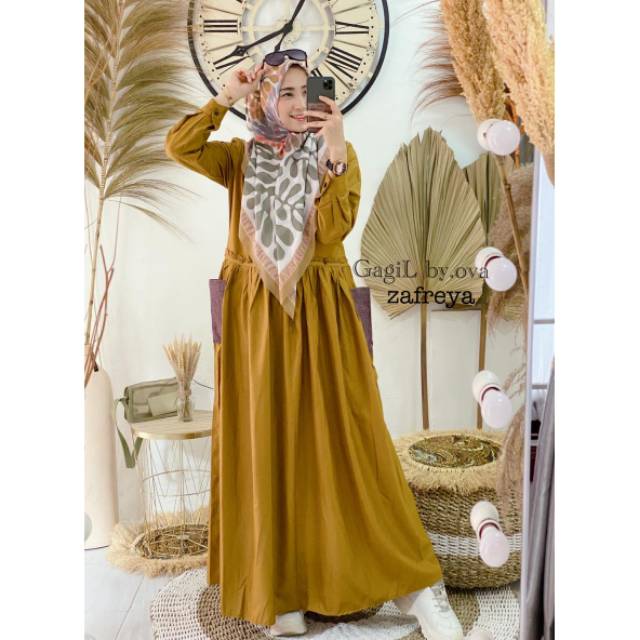 DRESS ZAFREYAA / Dress Muslimah / Fashion Muslimah