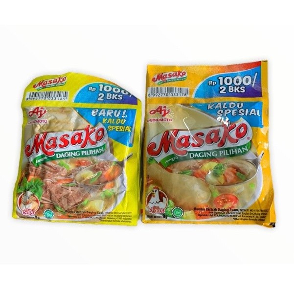 

Masako Penyedap Rasa Sapi / Ayam Sachet 9 gr