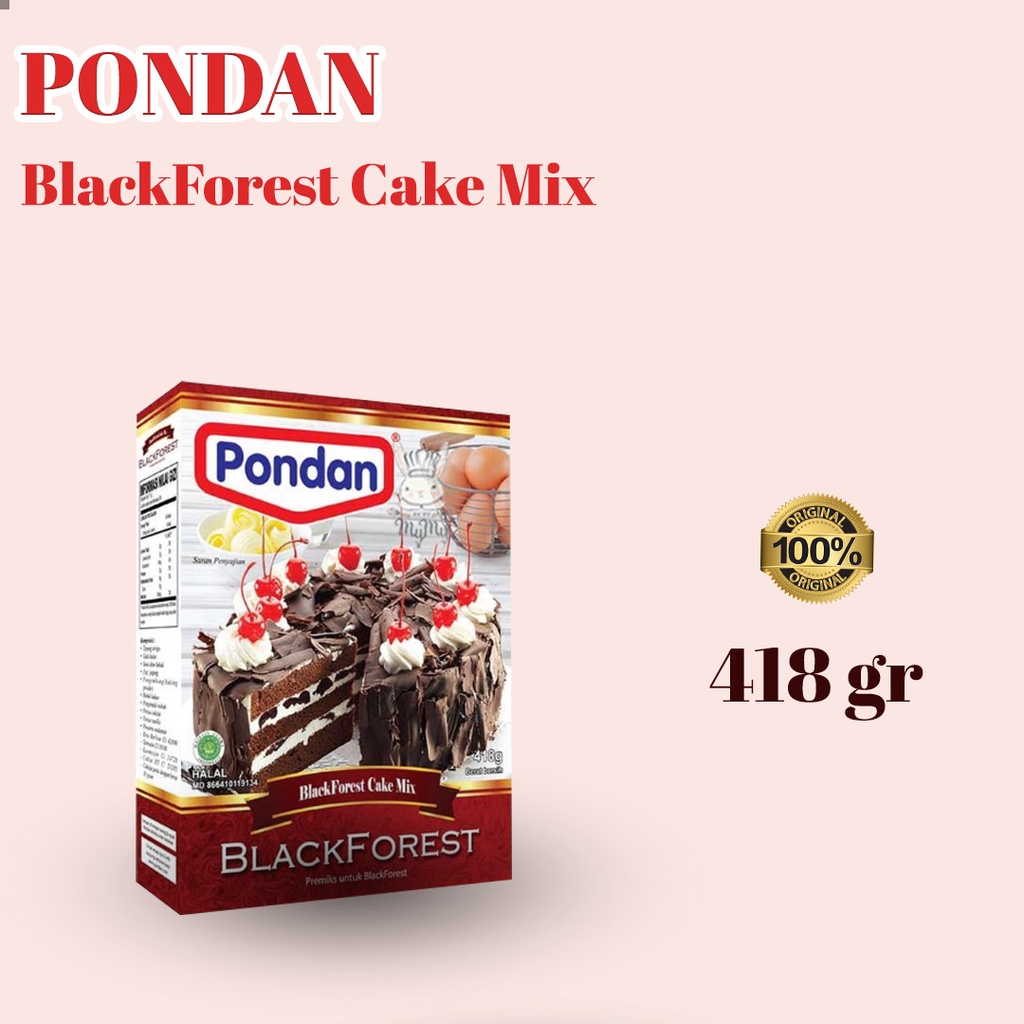 

PREMIX PONDAN BLACK FOREST CAKE MIX 418 GR (BLACKFOREST)