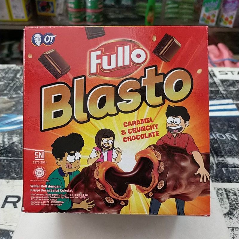 

FULLO Blasto caramel& crunchy chocolate 15g x 16pcs