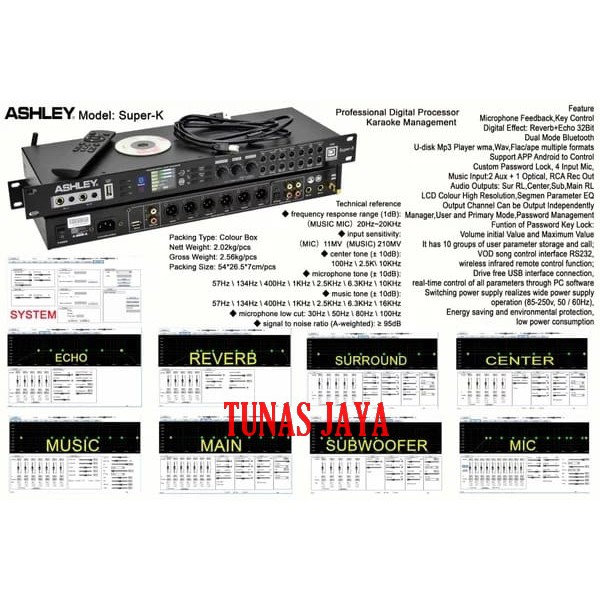 Management Karaoke Ashley Super K Original Processor SUPERK