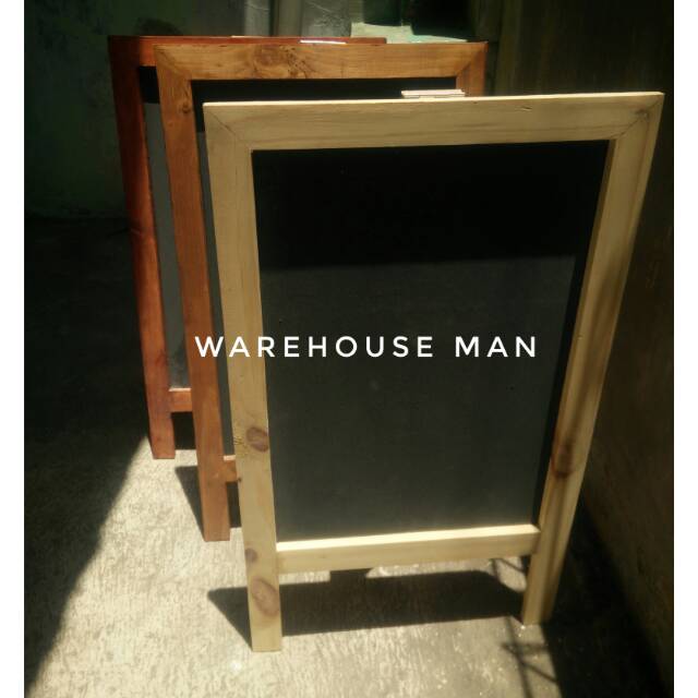 

Papan tulis blackboard chalkboard pakai kaki cafe 70*40