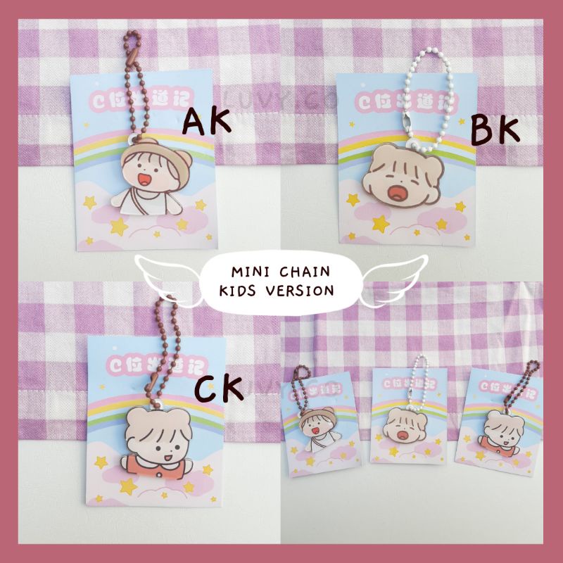 ID Card Acrylic Photocard Holder (ID Card Bantex/Kejea) & Mini Chain Kids