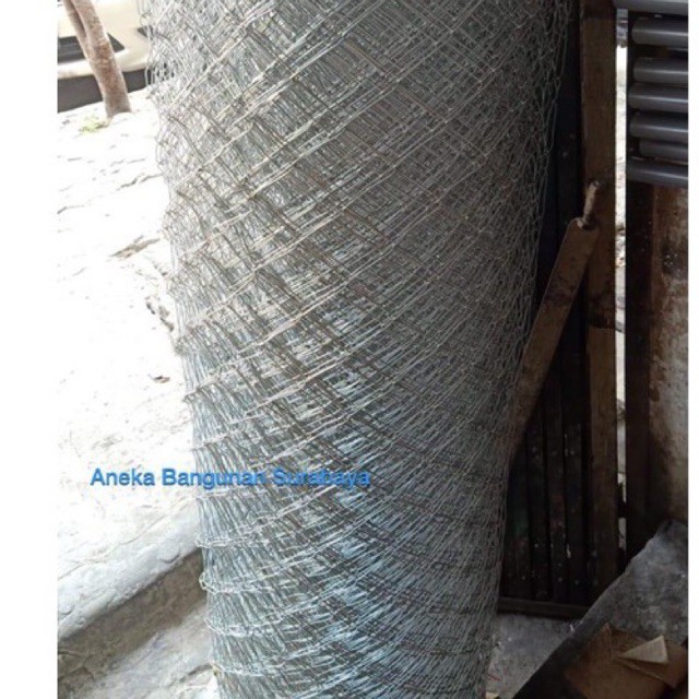 kawat harmonika galvanis BWG 12 tebal 2.7mm kawat pagar besi (per roll)