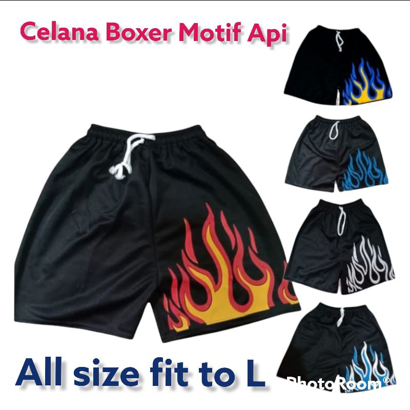 boxer pria dewasa murah boxer celana pendek/boxer api pria/boxer on fire/boxer fire pria/boxer surfi