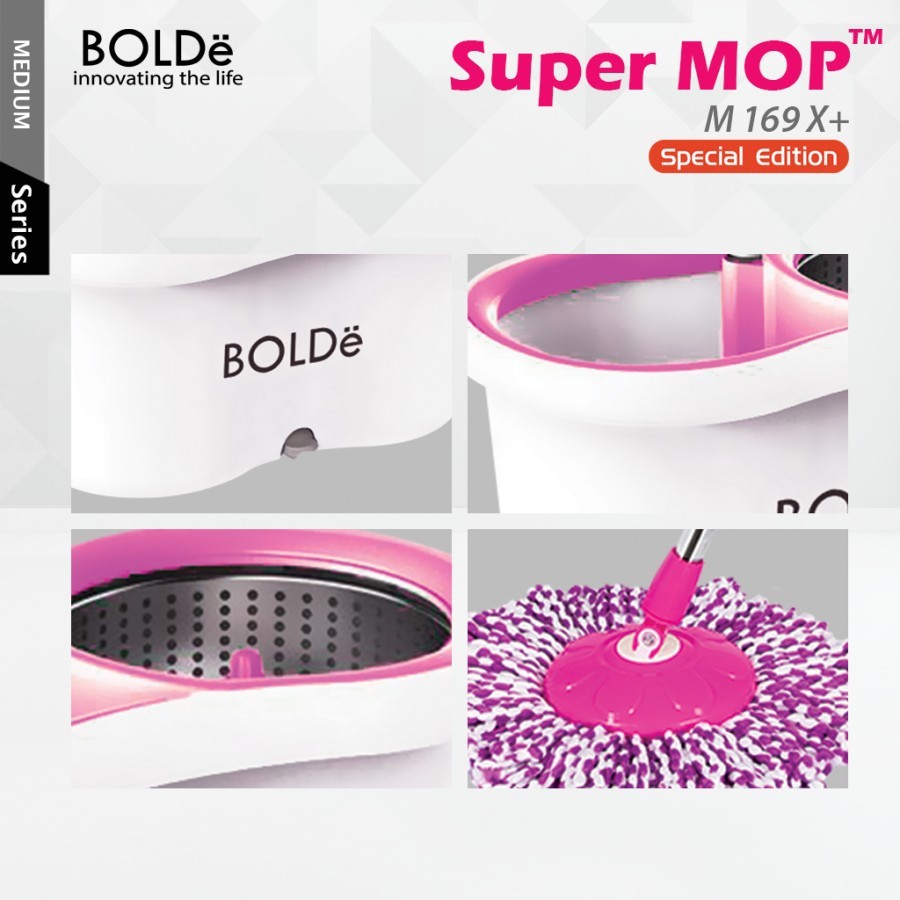 BOLDe Supermop 169X Special Edition - Merah Muda