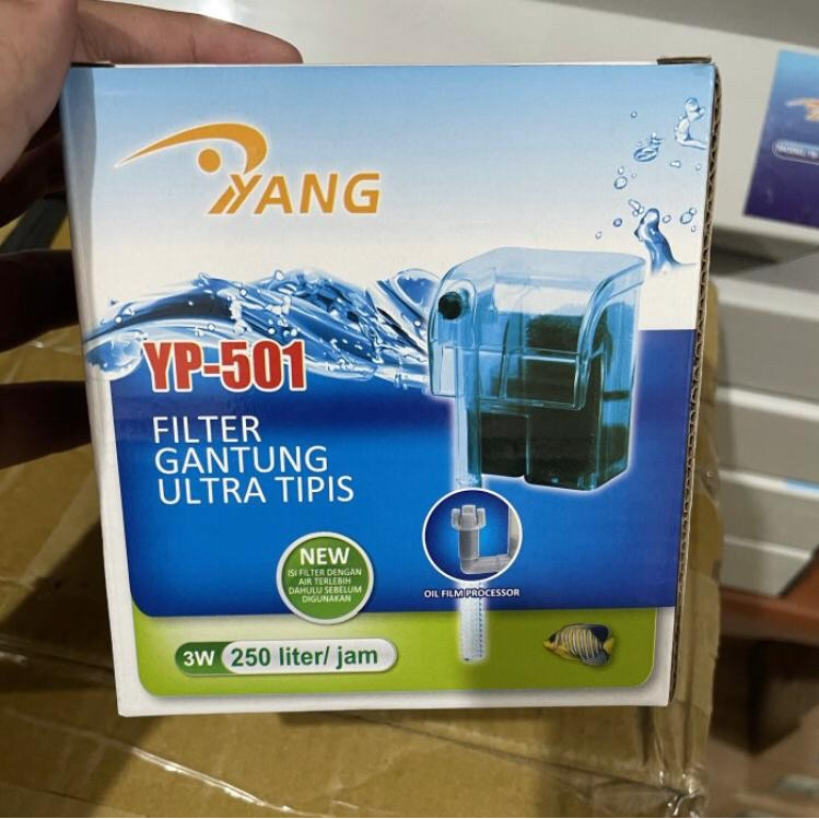 hang on filter yang yp 501 / filter gantung aquarium yang yp 501