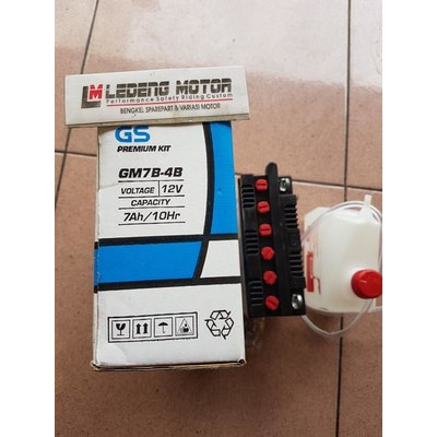 Aki GS Astra Basah GM7B-4B Motor Tiger Nouvo Scorpio Accu 12v 7a