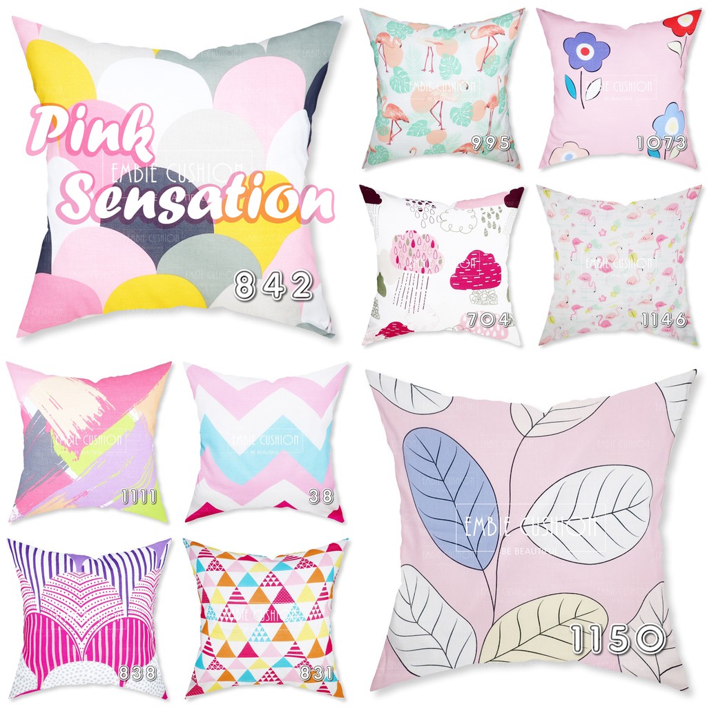 EMBIE CUSHION Sarung Bantal Sofa Motif Cushion Cover EMBIE CUSHION Sarung Bantal Sofa Motif Cushion Cover