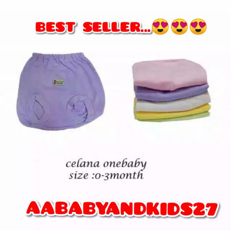 3PC CELANA BAYI ONE BABY POP-CELANA BAYI ONE BABY BULAT-CELANA BAYI LEMBUT MURAH BERKUALITAS